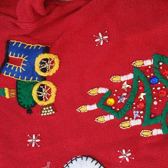 Vintage 80s Ugly Christmas Sweater - Picture 3 of 5